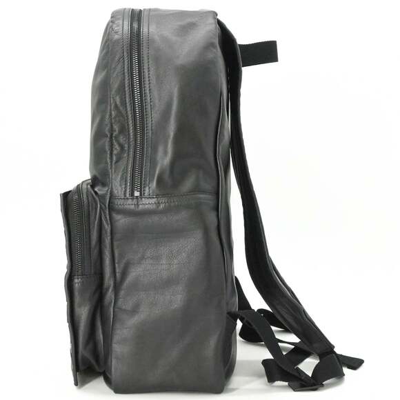 BOTTEGA VENETA Black Leather Intrecciato Backpack main image 14
